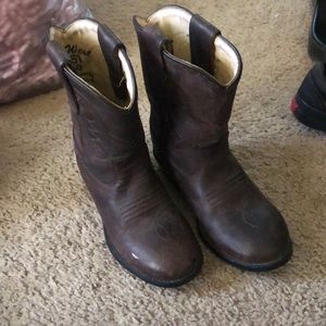 Kids Leather cowboy boots